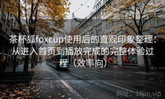 茶杯狐foxcup使用后的直观印象整理：从进入首页到播放完成的完整体验过程（效率向）