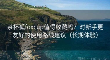 茶杯狐foxcup值得收藏吗？对新手更友好的使用路线建议（长期体验）