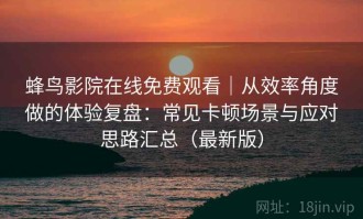 蜂鸟影院在线免费观看｜从效率角度做的体验复盘：常见卡顿场景与应对思路汇总（最新版）