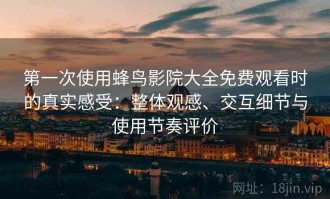 第一次使用蜂鸟影院大全免费观看时的真实感受：整体观感、交互细节与使用节奏评价
