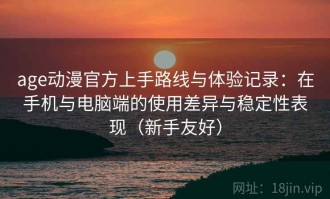 age动漫官方上手路线与体验记录：在手机与电脑端的使用差异与稳定性表现（新手友好）