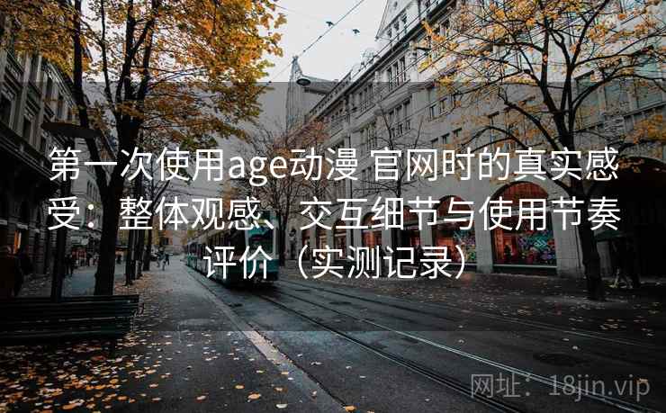 第一次使用age动漫 官网时的真实感受：整体观感、交互细节与使用节奏评价（实测记录）