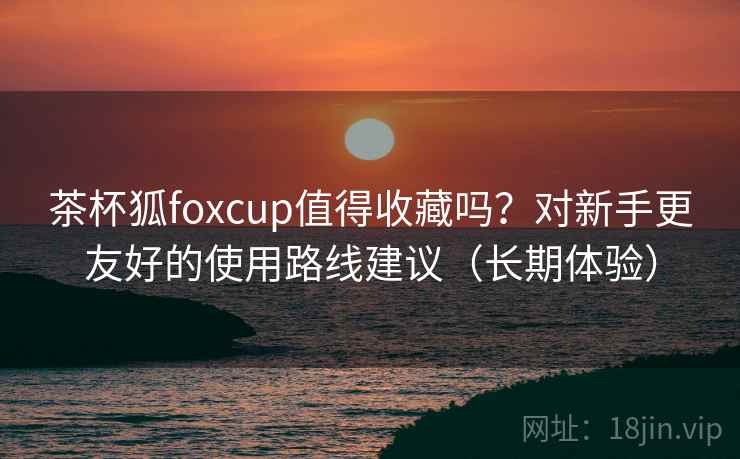 茶杯狐foxcup值得收藏吗？对新手更友好的使用路线建议（长期体验）